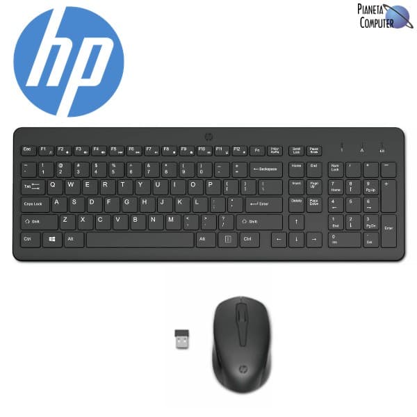 Tastiera e Mouse Cordless HP 330 COMBO KIT - ricevitore USB