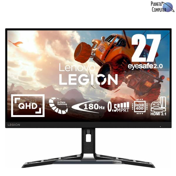 Monitor LENOVO 27" R27qe LEGION Gaming Serie LED IPS QHD 2560x1440 180Hz 0,5ms - HDMI, DP