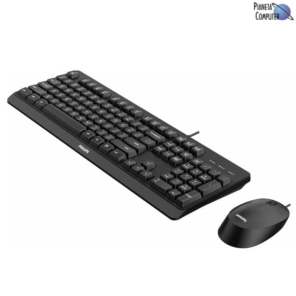 Tastiera e Mouse a cavo Philips SPT6207BL Series - USB