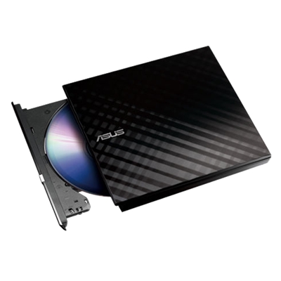 Masterizzatore ASUS esterno slim USB SDRW-08D2S-U LITE/BLK/G/AS nero 8x 90-DQ0435-UA221KZ