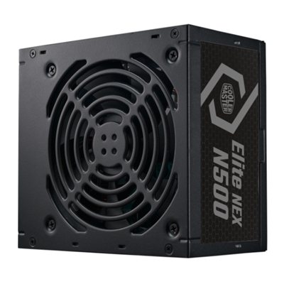 ALIMENTATORE ATX 500W Cooler Master Elite NEX MPW-5001-ACBN-BEU PFC ATTIVO Efficienza +75% 240Vac Fan120mm 140x150x86mm