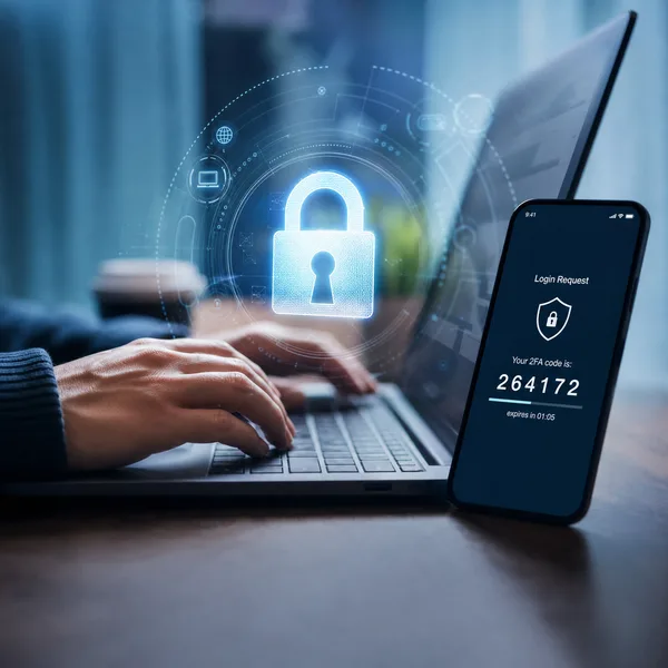 Password sicure e autenticazione a due fattori su computer e smartphone
