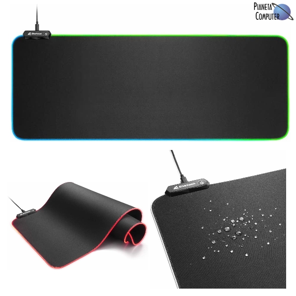 Tappetino Mouse Sharkoon Gaming Mouse PAD 1337 MAT RGB V2 800