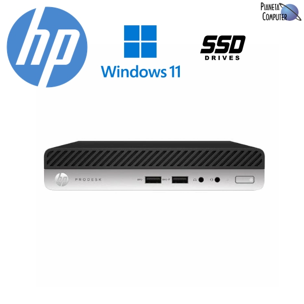 Refurbished - HP ProDesk 400 G5 Mini PC - Intel Core i5 9500T, 16GB RAM, SSD 256GB NVMe. Win 11 PRO