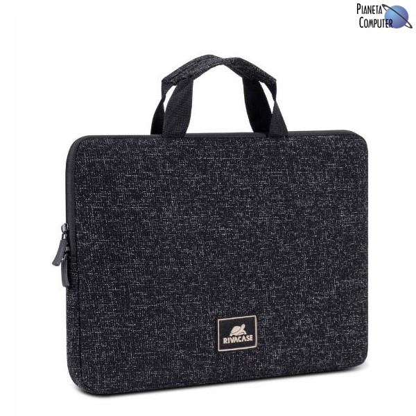 Borsa notebook 13,3" RIVA Cases modello Classic Slim Air - Colore Nero