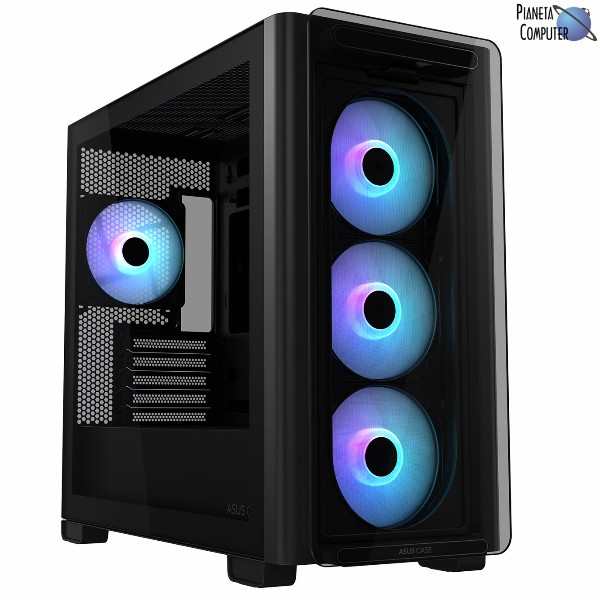Case MICRO ATX Tower - ASUS A23 PLUS TG Serie Glass - colore nero