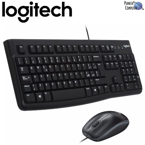 Tastiera e Mouse con cavo Logitech MK120 Optical - USB