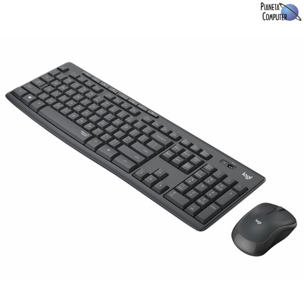 Tastiera e Mouse Cordless Logitech MK295 Silent Combo set - ricevitore USB