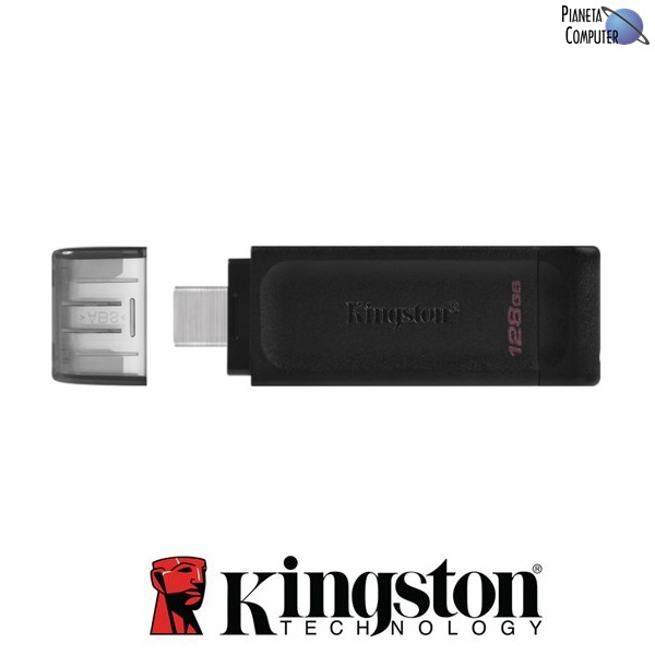 Pen Drive Kingston DataTraveler Exodia da 128GB - USB Type C - DT70/128GB