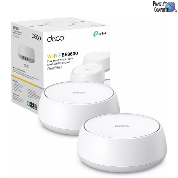 Wireless Range Extender TP-LINK Deco BE25 WiFi 7 Mesh x2Pack