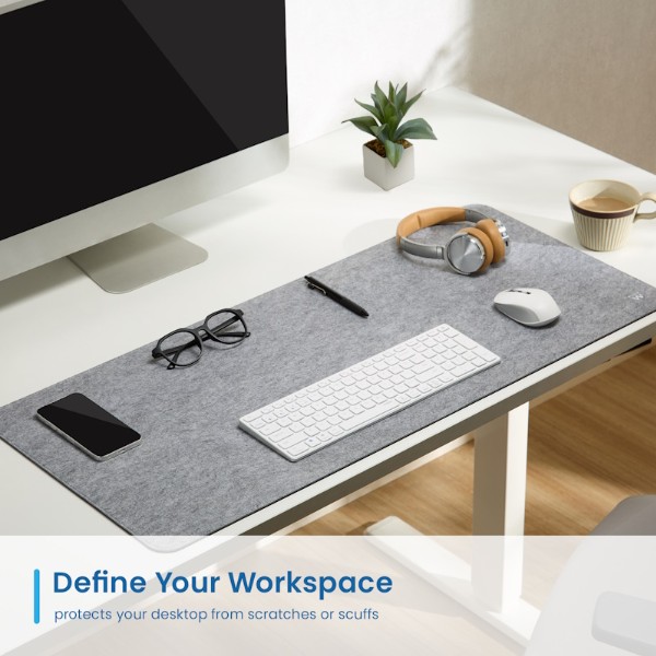 Tappetino Mouse Ewent XXL Office PAD Grey PAD in feltro 900x400x3mm
