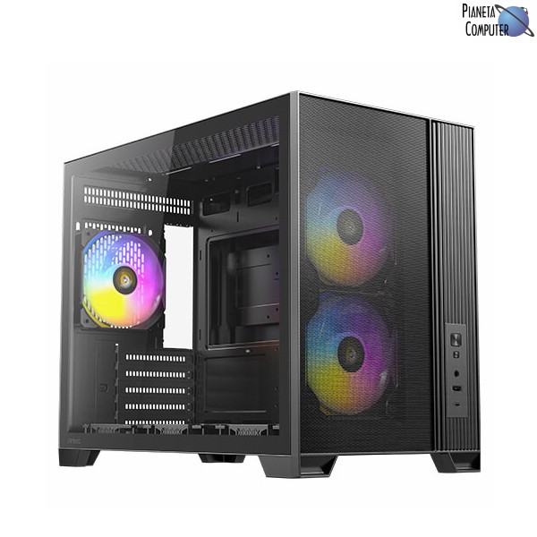Case MICRO ATX Tower - ANTEC - FLUXM ARGB - colore nero