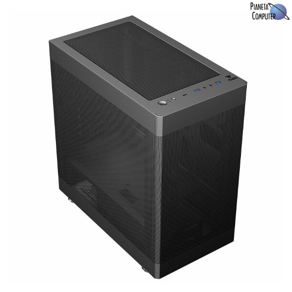Case Micro ATX Tower - ITEK PROMESH 35B (2x USB 3, 1x TYPE-C) - Nero