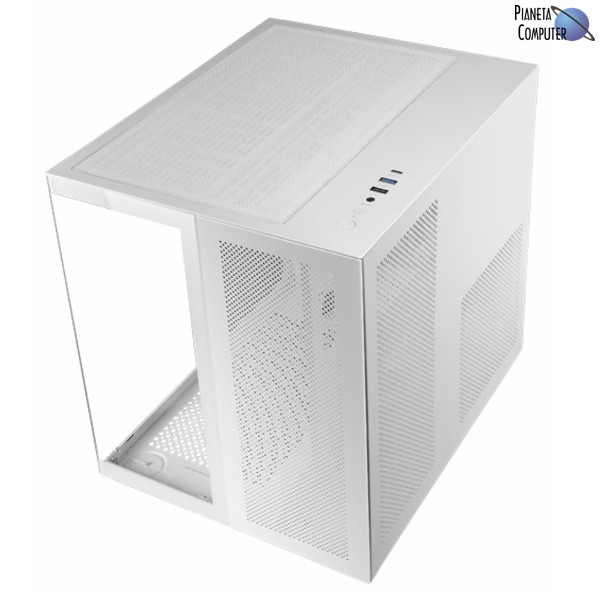 Case MICRO ATX Tower - MARS MC-NOVAM Custom Gaming con Vetro Temperato - colore BIANCO