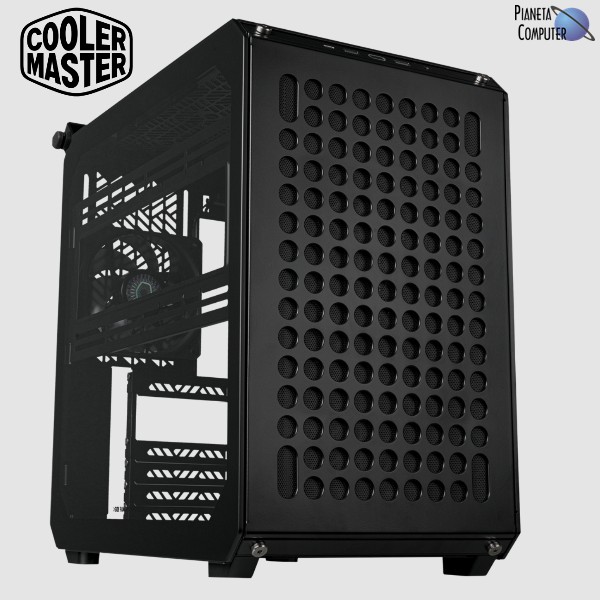 Case Micro ATX Tower - Cooler Master - QUBE Q500 FLATPACK - Colore nero.