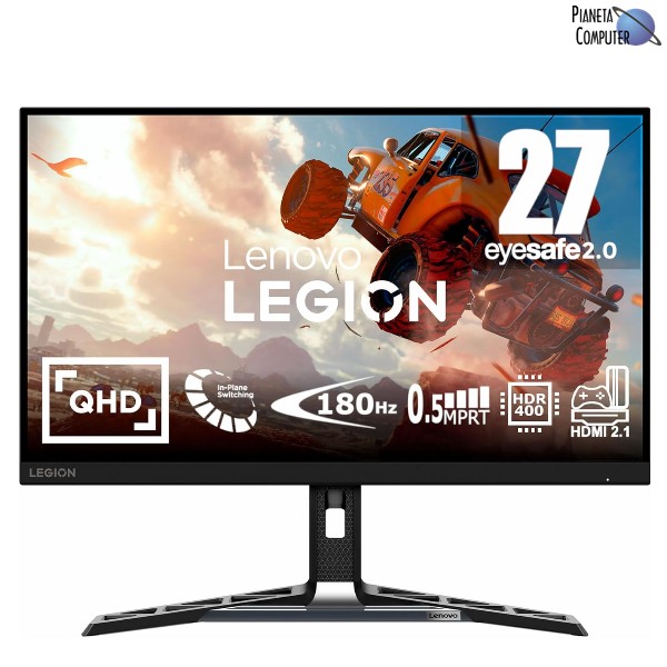 Monitor LENOVO 27" R27qe LEGION Gaming Serie LED IPS QHD 2560x1440 180Hz 0,5ms - HDMI, DP