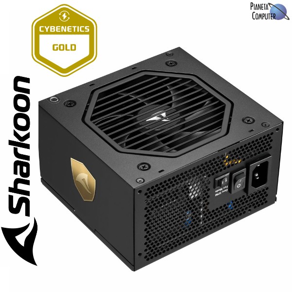 Alimentatore ATX - Sharkoon REBEL P20 ATX 3.1 da 750W Silent, Cybenetics Gold FULL Modulare 12VHPWR