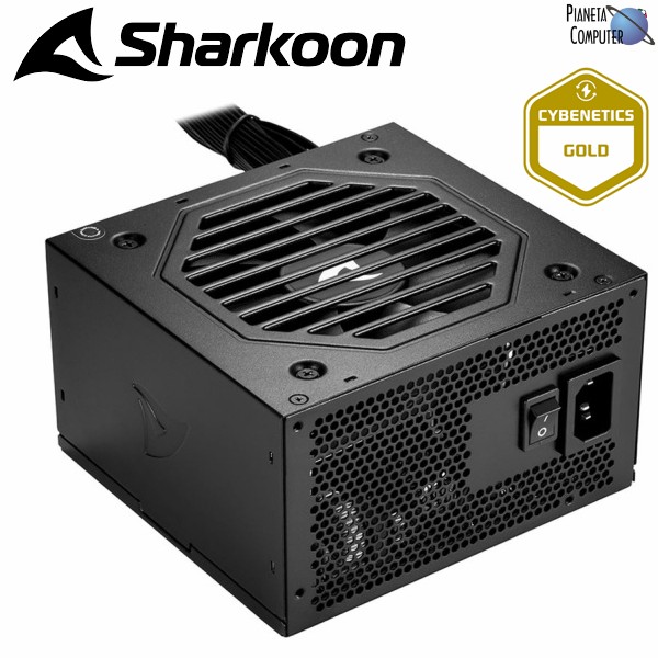 Alimentatore ATX - Sharkoon REBEL P15 650W ATX 3.1 – Cybenetics Gold, 12V-2x6, 4x PCIe 6+2, 6x SATA