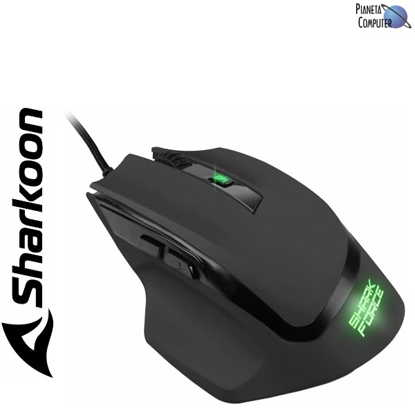 Mouse a cavo Sharkoon GAMING SHARK-FORCE2-BL Black edition - USB