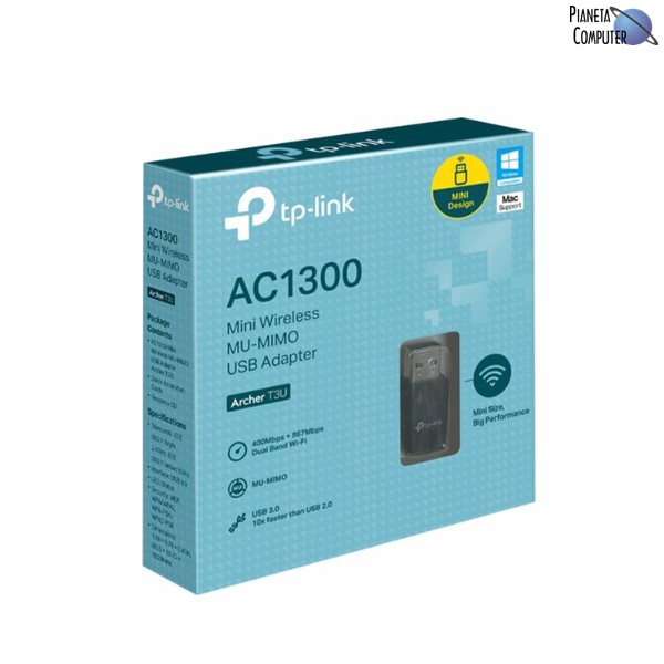 Network WIFI esterno TP-LINK ARCHER TBE400UH BE6500 WIFI 7 Tri Band - USB