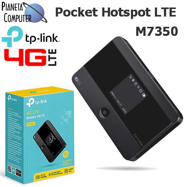 HotSpot Router Wireless TP-LINK M7350 portatile Wifi con slot SIM card  4G/LTE (Saponetta) - Pianeta Computer